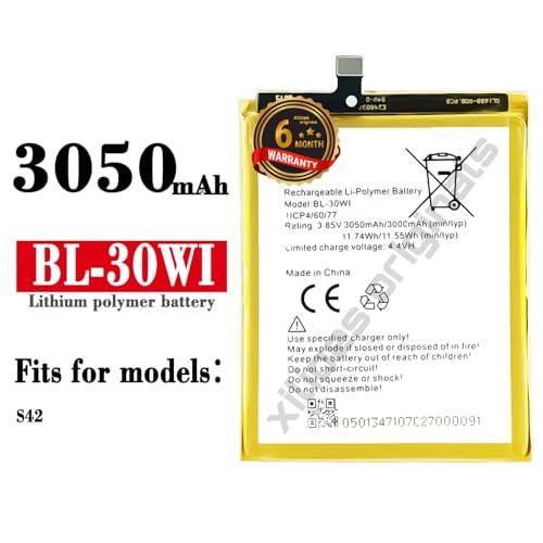 Image of BL-30WI Battery for Itel S42 BL-30WI Battery with 6 Month Warranty** (V100)