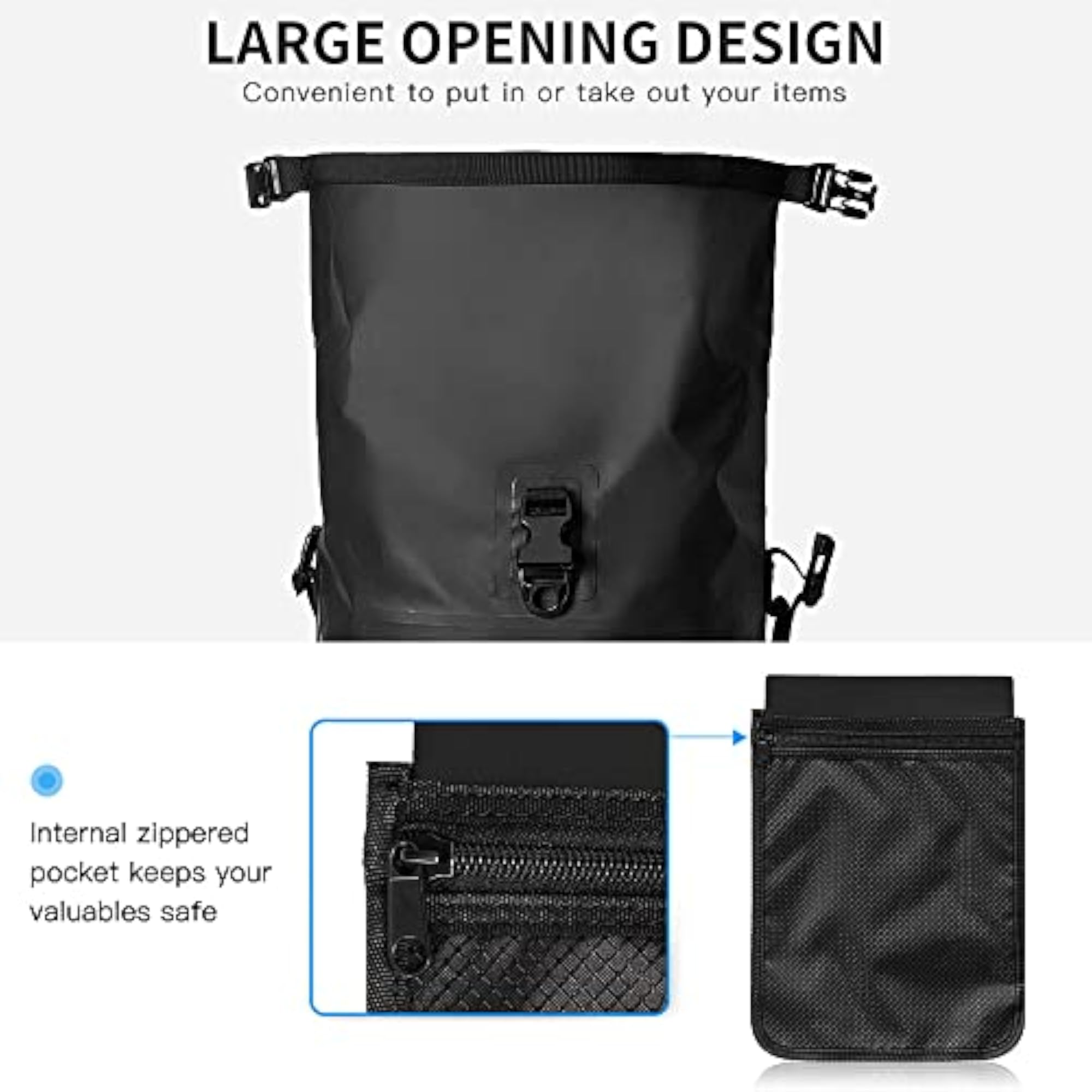 Imported 35L Waterproof Backpack Dry Bag for Outdoor Activities