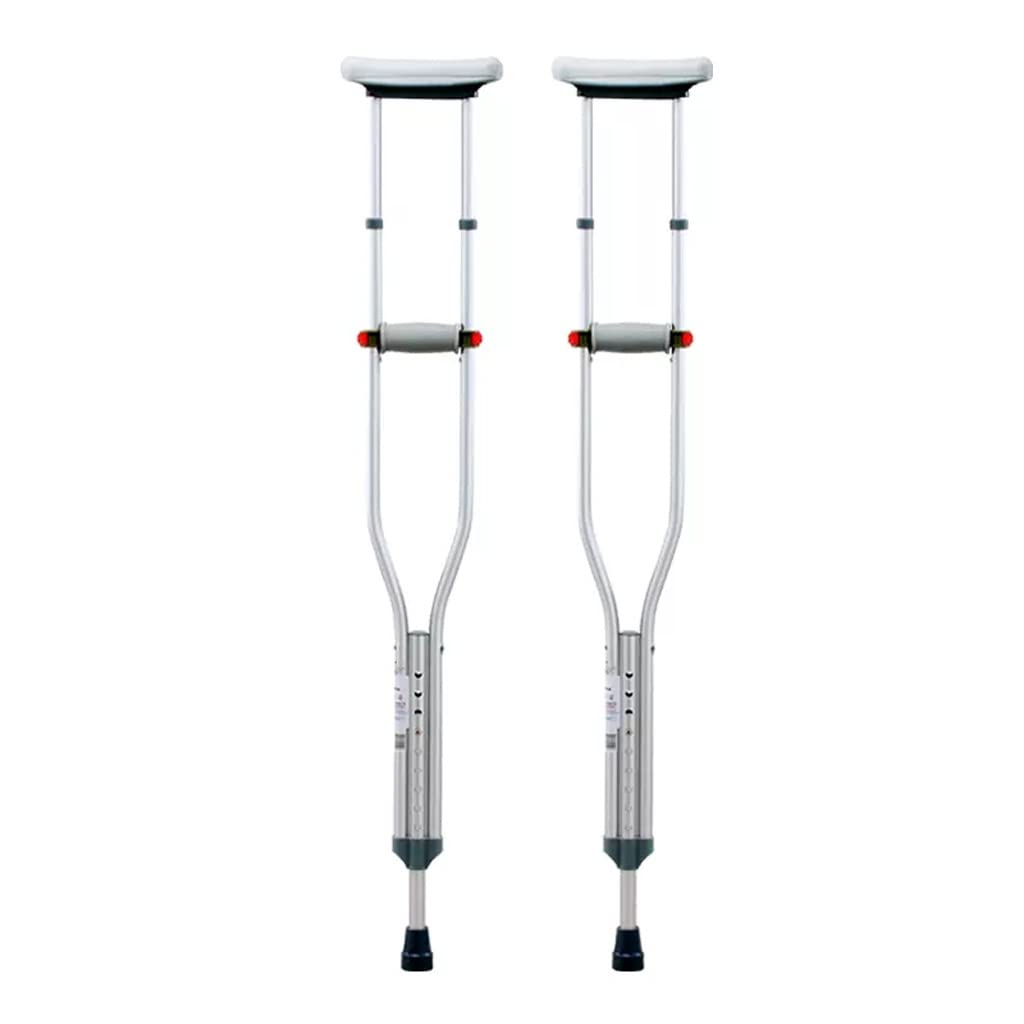 GCX- Muletas for Ancianos Muletas for Las Axilas Muletas Dobles Muletas Individuales multifuncionales for Adultos Muletas Ligeras Antideslizantes Bastón Ajustable Firma