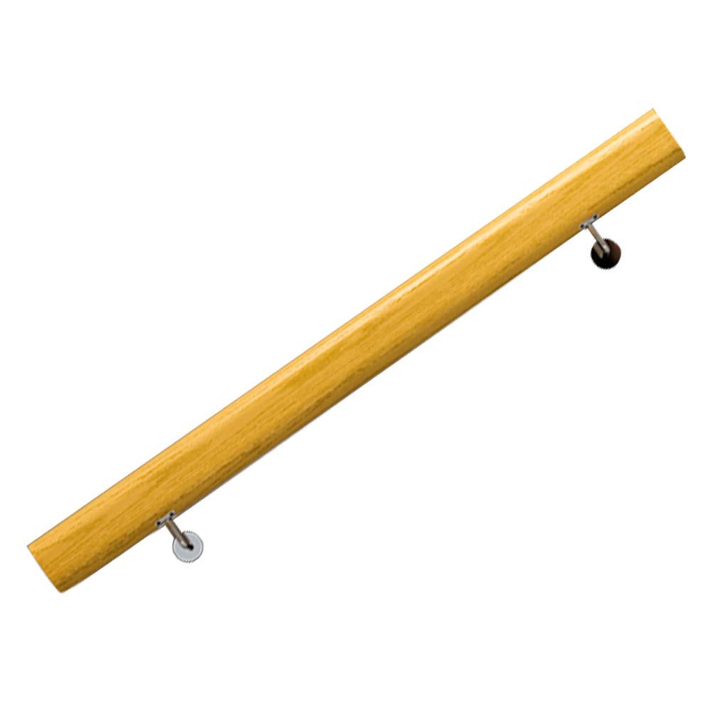 Rampe d'escalier en bois véritable DASHADAO et supports robustes en acier inoxydable