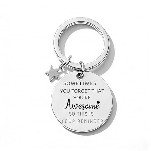KAIDILA Inspirational Gifts for Women Men, You Are Awesome Keychain