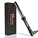 Micsta Negative Ions Curling Iron Long Barrel Ceramic Coated, Dual Voltage Curling Wand Quick Heating, Beach Wave Hair Curler Fast Styling for Long Hair, with Glove and Mat, Black(Round (3/4"))
