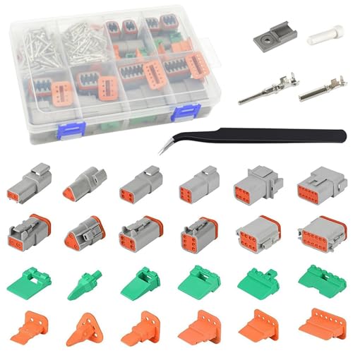 Connecteurs DT voiture étanche kit 265 pièces fiches allemandes 2-12 pin calibre 16-22 AWG