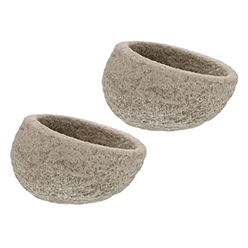 POPETPOP 2pcs Heavy Reptile Food Bowls Tortoise Box Water Basin for Lizards Pet Eating Bowl for Food and Water Feeding