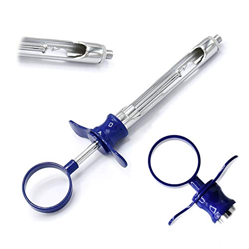 OdontoMed2011 Aspirating Syringe CW Type 1.8mL Blue Color Handle Stainless Steel Dental Instruments