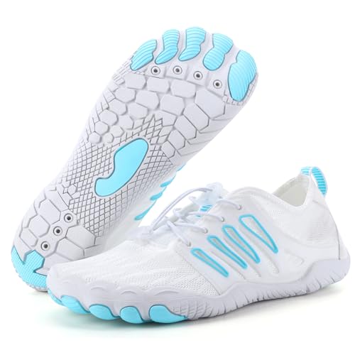 Image of barefoot hiking shoes for women men professional water shoes for women men barefoot hiking shoes for travel wide toe slip resistant breathable