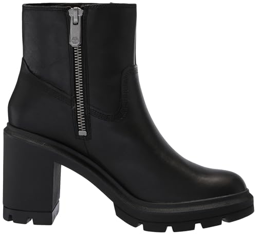 Timberland Timberland Women's Allington Heights Mid Zip Up Boot, Black Full Grain, 9 Medium