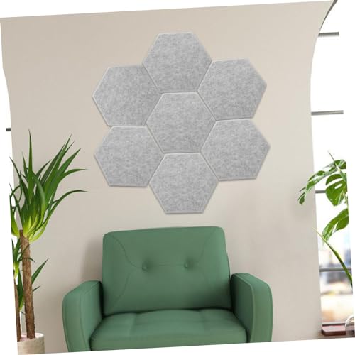 Alasum 12pcs Panel Acústico Absorbente para Pared, Paneles de Absorción Acústica para Estudio en Casa, Oficina y Uso en Grabación, Fieltro Silenciador de Alta Densidad Gris Plateado miniatura 3