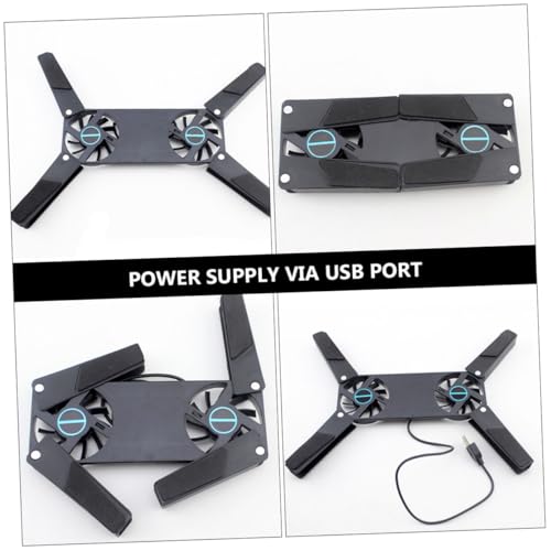 Base para Laptop con Ventiladores USB Negro miniatura 3