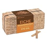 Klötzchenmann lose Bastelklötzchen 22x8x160 mm (Eiche ca. 570 Stück)