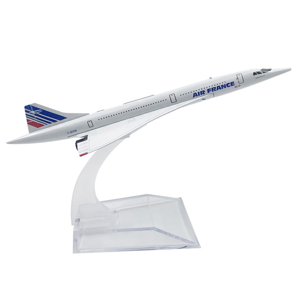 Avion Modèle Alliage Échelle 1/400 Diecast Modèle d'avion pour Air France Concorde Avion Modèle Miniature Collection Cadeau Cadeau de Noël