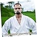 Hemoton Karate Facial Guard Detachable Face for Taekwondo Kickboxing Shockproof Shield for Adult Sparring Gear Lightweight Breathable Safety Equipment