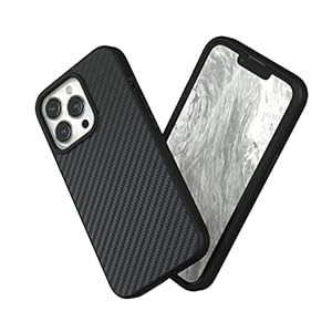 RhinoShield Hoesje compatibel met [iPhone 13 Pro] | SolidSuit – Schokabsorberende, slanke beschermhoes met hoogwaardige matte afwerking, 3,5m/11ft valbescherming, koolstofvezel
