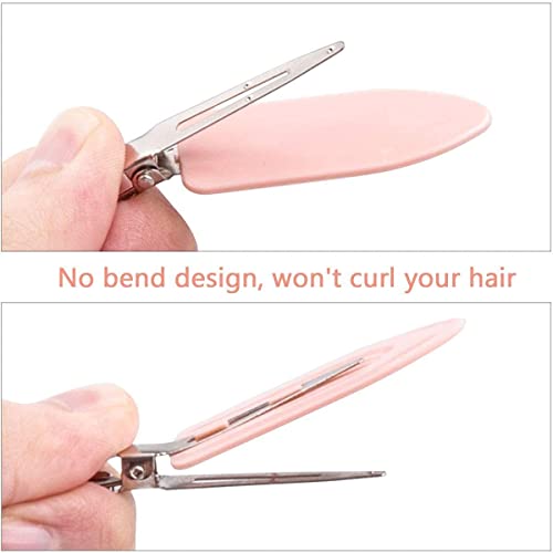 Gingbiss 20 Pcs No Bend Hair Clips, Crease Clips Curl Pin With Storage Box For Hairstyle Bangs Waves Makeup Application #TOP2