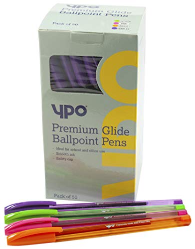 20 multicolours Ballpoint Pens Medium Point (1.0 mm) – multicolours, Pack of 20 Ultra-Glide Ballpoint Pens Smooth Ink - TG