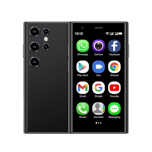 SOYES S23 Pro -Smartphone, 3,0 Zoll, 3D-Glas, Ultradünn, WiFi, Dual-Kameras, 3G-Kartentaschentelefon, für8.1, Bestes Backup-Telefon (Black)