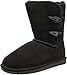 BEARPAW Women's Abigail Winter Boot, Black, 8 M US