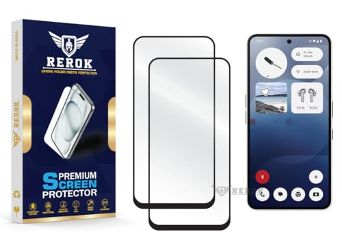 Image of Gorilla Tempered Glass Screen Protector Compatible with Nothing Phone 3A [Pack of 2] | Edge-to-Edge, Bubble-Free, Case Friendly, Easy Installation Kit