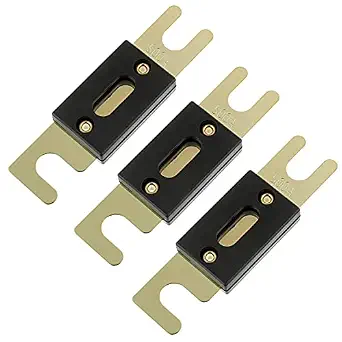 BOJACK 500 Amp 32 VDC ANL Blade Fuse for Car Audio and Video System (Pack of 3)