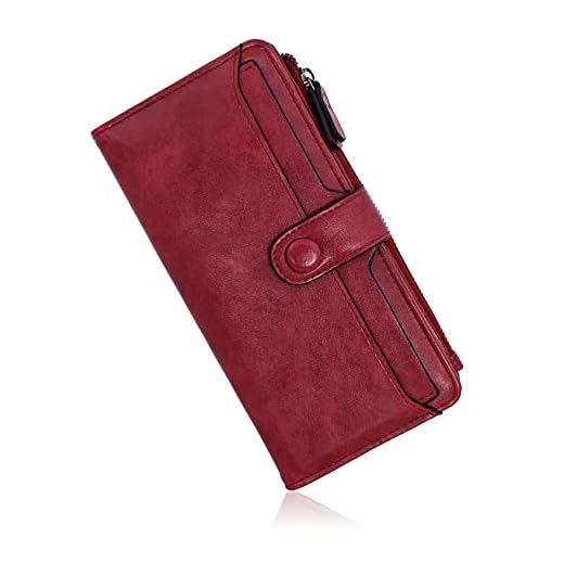 Conisy Cartera Mujer Largo, Moda Gran Capacidad Monedero de Piel de Señora con Lindo Adornos de Gatito (Negro)