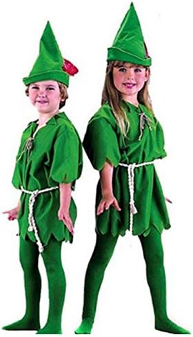Amazon ピーターパン 子供 ７ ９歳 コスプレ 衣装 ディズニー 子供 キッズ 男児 男子 女児 女子 オリジナルキーホルダー付き Hw220 ピーターパン ２ キッズコスチューム おもちゃ