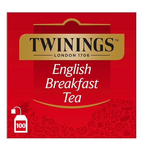 Twinings - Thé noir Original Earl Grey - Aromatisé à la Bergamote - 100 Sachets - Intense et Délicat