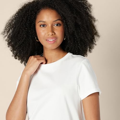 Amazon Essentials Women's Regular Fit 100% Cotton Crewneck Short Sleeve T-Shirt - Image 3