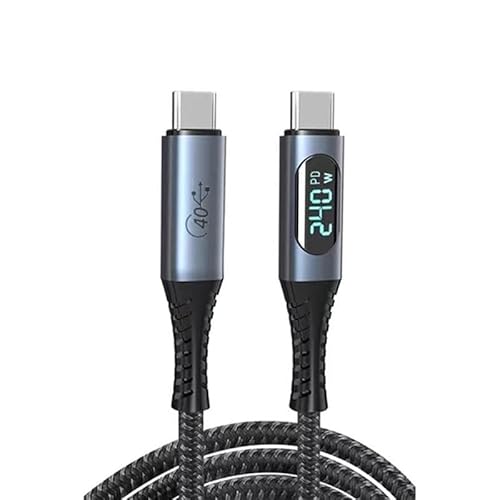 Ladruph USB Type C ケーブル PD急速充電 240W Thunderbolt 4 対応 断線防止 超高耐久 出力スクリーン表示 48V/5A超急速充電/40Gbps高速データ転送/8K@60Hz映像出力/USB 3.2 / 4.0 サンダ