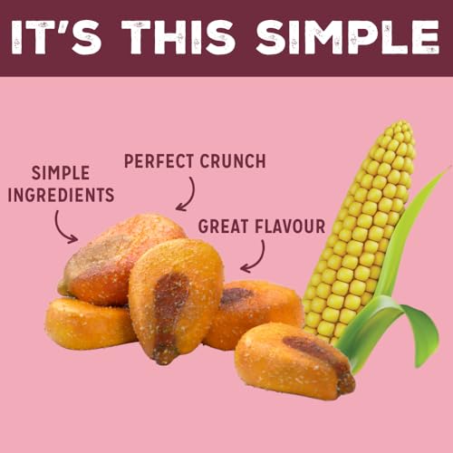 LOVE CORN: Barbecue (BBQ) | Roasted Crunchy Corn - Gluten-Free - Plant based & Vegan - Healthy Snack - Low Calorie - (Box of 24 bags, 20g each)