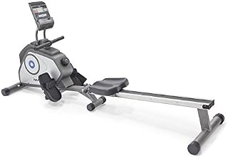Marcy Foldable 8-Level Magnetic Resistance Rowing Machine with Transport Wheels NS-40503RW,Grey