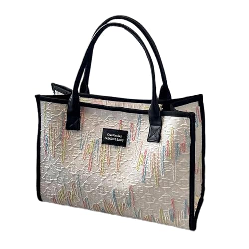 Sac à épaule femme en coton lin parfait pour les loisirs et le travail