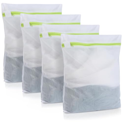 Aililong Lotto di 3 Piccoli Sacchetti di Biancheria per la Lavatrice 23 x 30 cm Rete di Lavaggio Piccola e Rete di Lavaggio per la Lavatrice Sacchetto di Lavaggio Multifunzionale