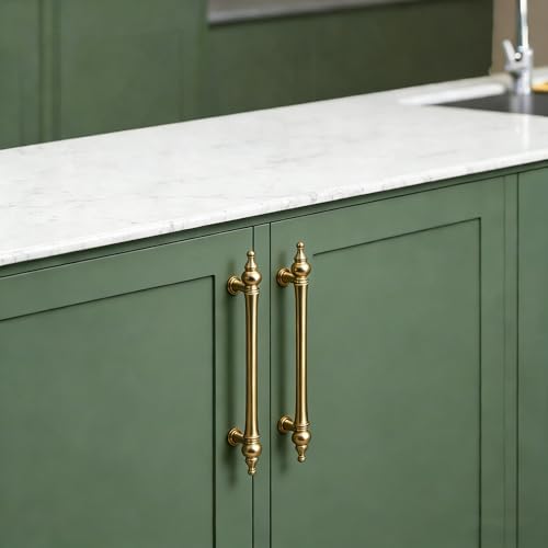 Confino 10 Pack| 5 Inch Hole Centers| Champagne Bronze Cabinet Handles & Drawer Pulls - Brushed Champagne Gold Elegant Pulls for Kitchen, Bathroom, Dresser, Cupboard, Closet Door (CF005) by Confino - Image 3