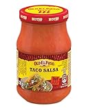 Old El Paso Tortilla Taco Salsa Hot – Fruchtige, scharfe Tomaten-Salsa – 1 x 235 g