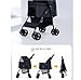 NMGMJQ Pet Stroller for Dogs and Cats 3 in 1 Dog Stroller Foldable Pet Stroller with Detachable Carrier Storage Basket 4 Wheels for Small Medium Dogs & Cats Pet Stroller(Grey)
