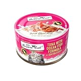 Fussie Cat Super Premium Canned Wet Cat Food in Goat Milk Gravy -2.47 oz Cans - Case of 24 Pack (Tuna & Oceanfish), Lid