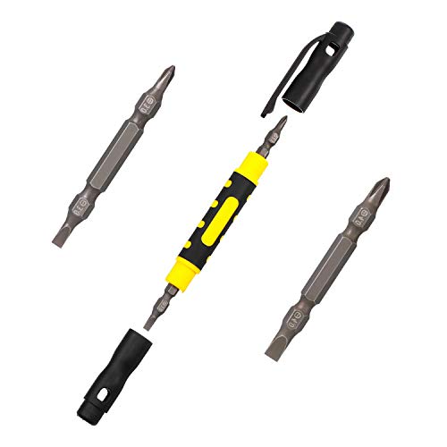 Mudder 4 Pieces Pocket Screwdriver 4 in 1 Multipurpose Portable Crossing Flathead Pen Screwdriver for Repairing by Mudder - Used condition - Image 6