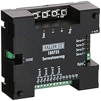 FALLER Servosteuerung für 4 anschließbare Servos I Modelleisenbahn Zubehör H0 I Modelleisenbahn H0, TT, N Car System I Elektronik Steuerung 16V, Weiß