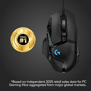 Logitech G502 Hero Wired Gaming Mouse - Black — photo 2 of 6