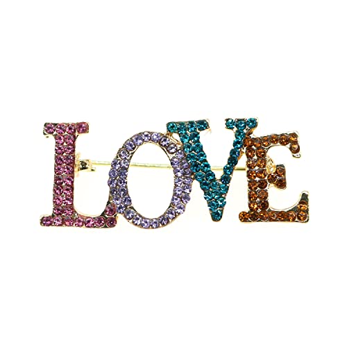 Image of Fashion Rhinestone Flower Brooches Pins Cute Pearl Crystal Floral Lapel Pin Brooch Costume Decorate Jewelry for Women Gril Gift