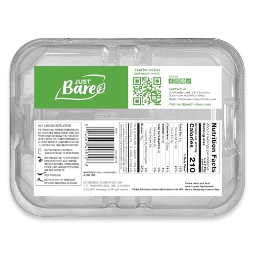 Just Bare® All Natural Fresh Chicken Whole Wings | Antibiotic Free | Bone-In | 1.375 LB
