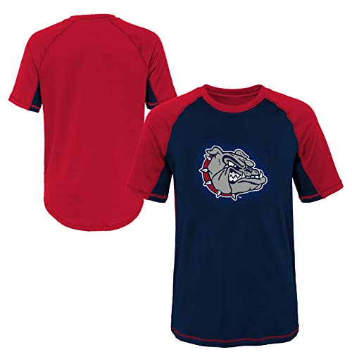 NCAA Gonzaga Bulldogs Youth 8-20 Short Sleeve Rash Guard, X-Large (18), University Red