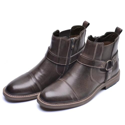 Image of Arkbird Chelsea Ankle Boots for Men Genuine Leather Oxford Casual and Formal Dress Boot