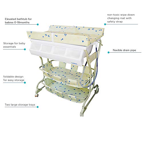 baby diego bath and changer combo