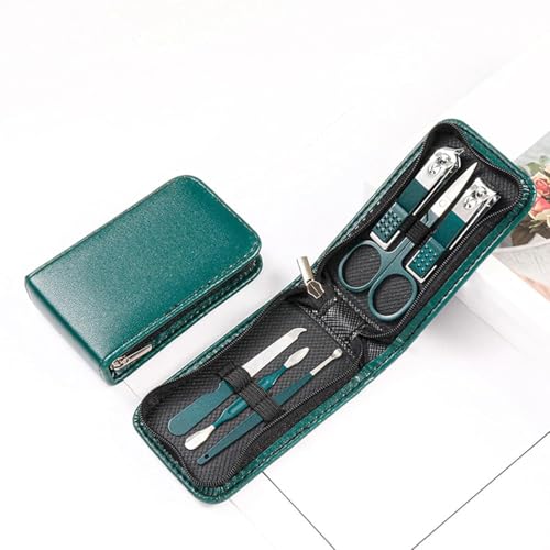 Image of Premium Nail Clipper Kit - Stainless Steel Manicure & Pedicure Set - Nail Care Tools for Hand & Feet - Includes Clippers, Cuticle Trimmers, File, Tweezers for Facial, Hand & Foot Care