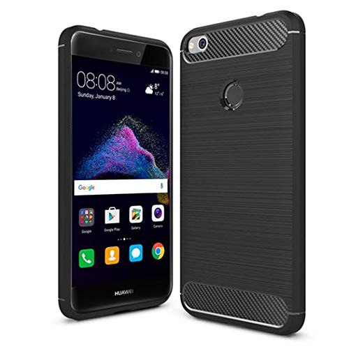 Compatible With Huawei P8 Lite 2017 Case - Ultra Slim Carbon Fibre Shockproof Bumper Case Cover For Huawei P8 Lite 2017