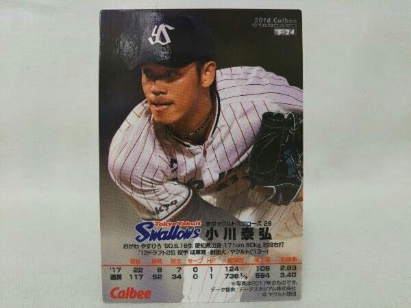 BBM ヤクルトスワローズ 小川投手 サイン入りカード 2016 BBM 東京