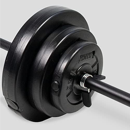 Phoenix Fitness RY1426 Barbell Weight Set 20kg Barbell Set Adjustable Barbell for Men & Women Knurled Bar Connecting Rod for Home Gym Workout Training