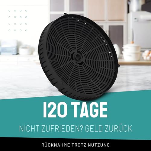 FilterBase® Aktivkohlefilter 2 Stück für AEG Electrolux 4055171138 4055217501 | Elica CFC0038668 Typ 57 CFC0140343 | Ikea NYTTIG FIL 440 | Whirlpool 48400008824 | Bosch 12020221 | Siemens 10005582