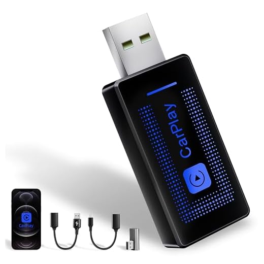 Alltolink Adaptador inalámbrico CarPlay Mejorado (2025) para teléfono: conversor USB Plug & Play, reconexión automática, Compatible con vehículos de 2016+ e iOS 10+